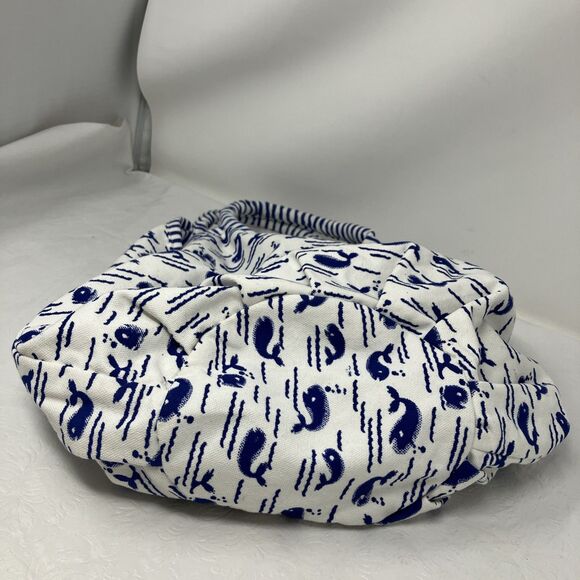Roberta Roller Rabbit Canvas Tote Bag Cotton Whale Nautical Mom Handbag Beachy - Picture 7 of 14